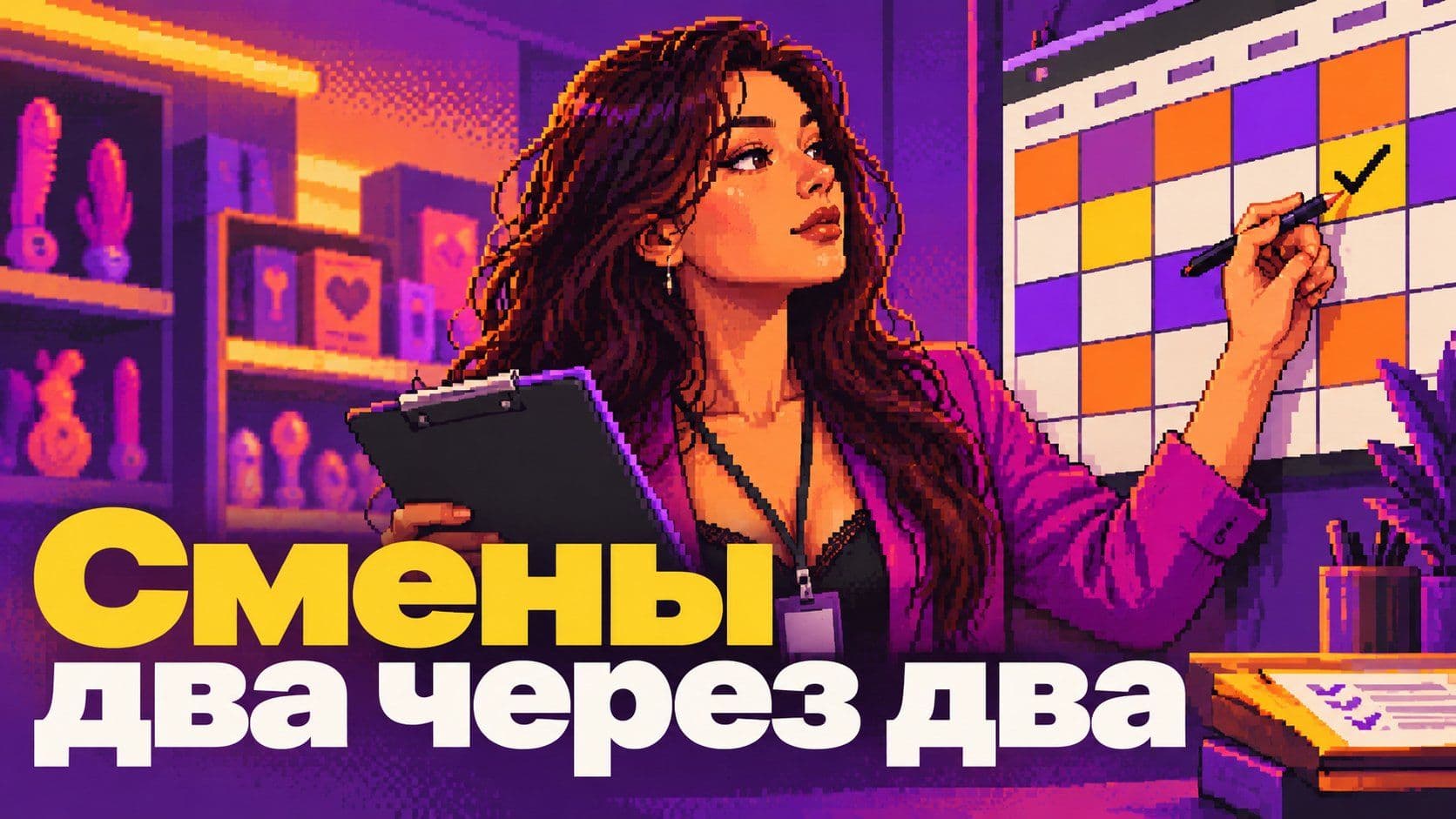 График шаблон в Excel: со второго запроса вышли рабочие смены 2/2
