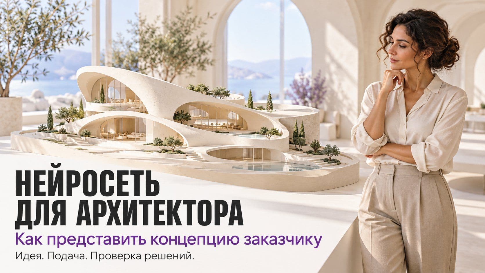 Нейросеть для архитектора: концепция для заказчика и описание картинки