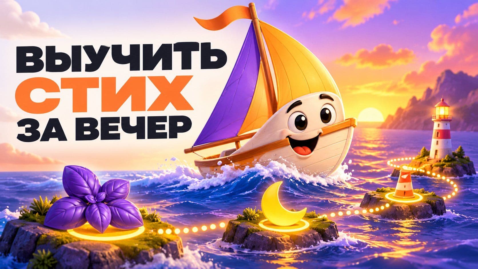 Нейросеть помогает учить стих: «Парус» за вечер и игра для ребёнка