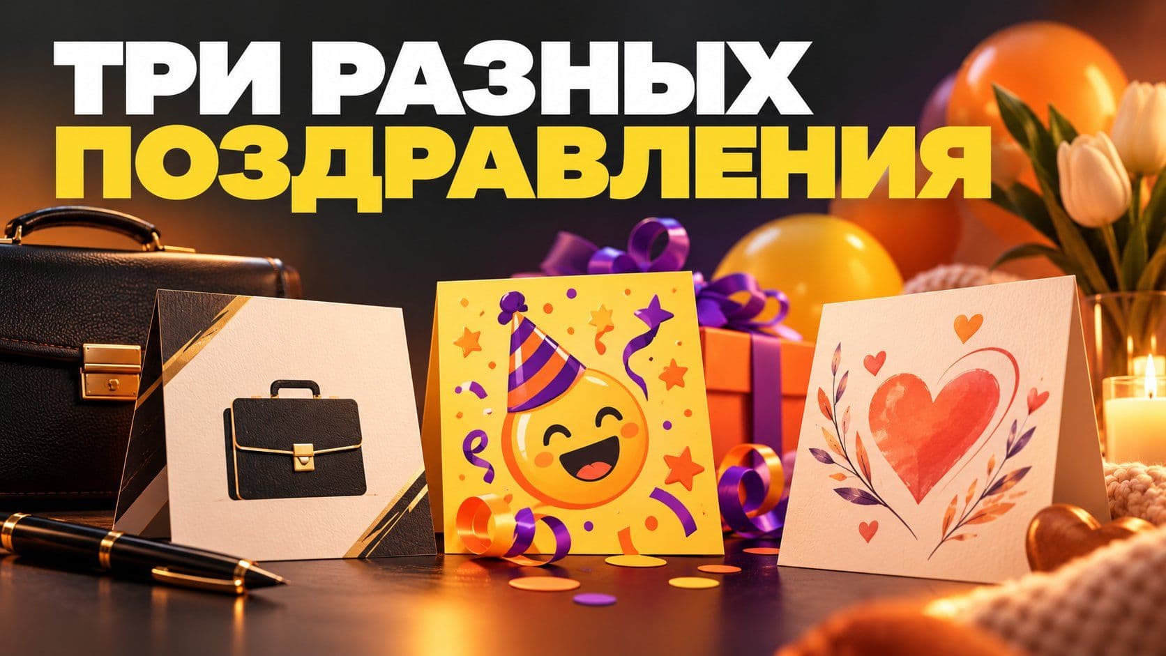 Поздравление мужчине нейросетью: три формулировки и три разных текста