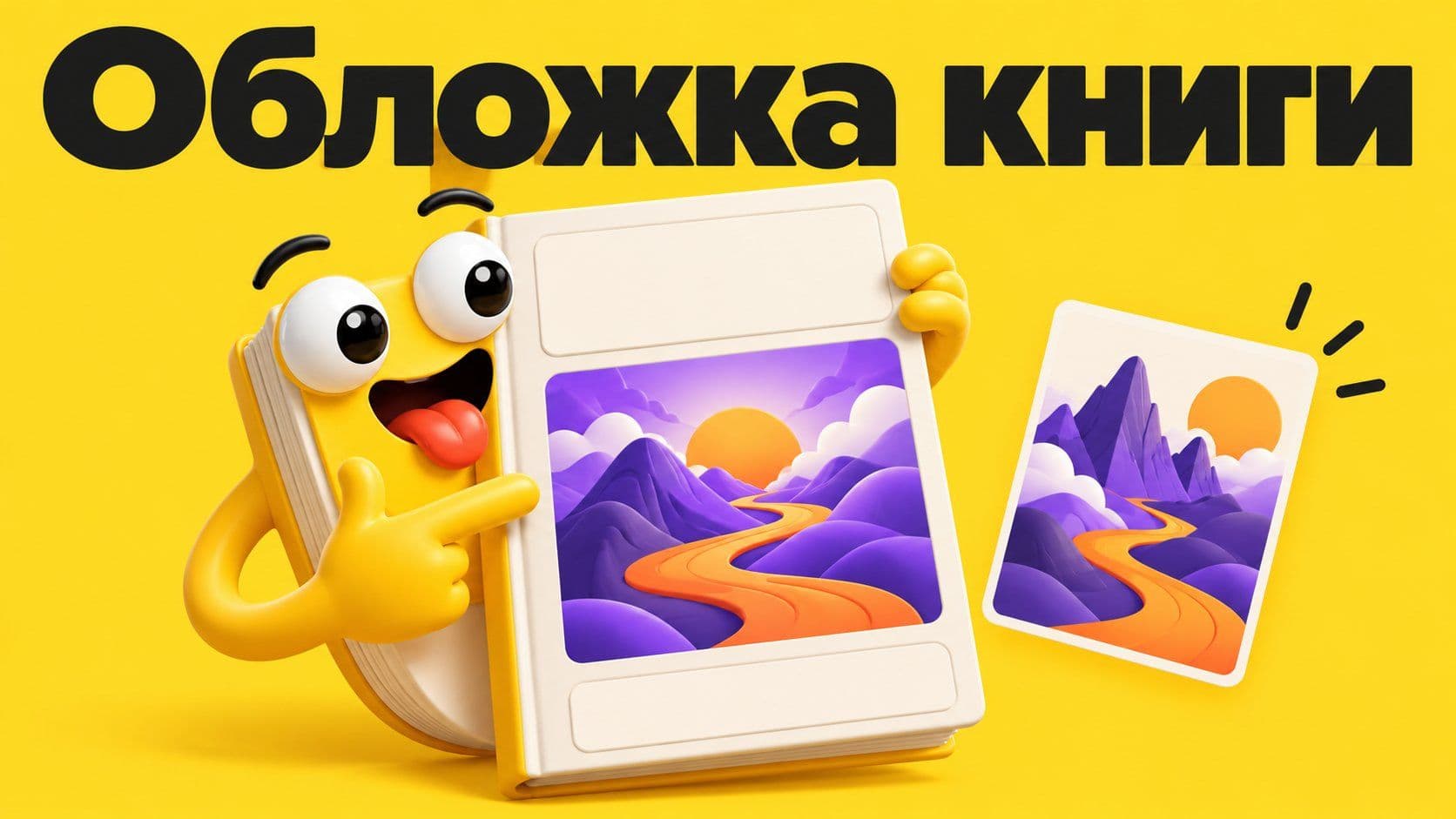Составить обложку книги с ребёнком: план, картинка-подсказка и свой рисунок